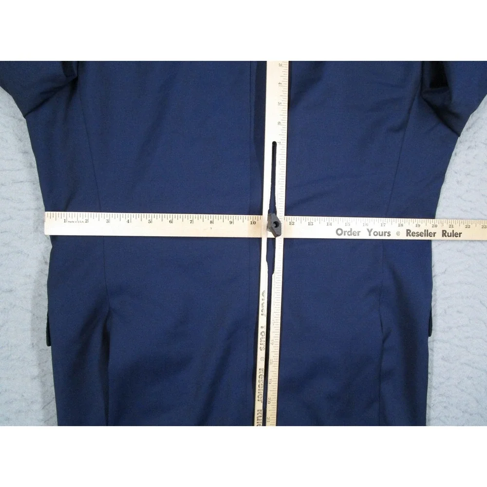 Hugo Boss Mens Blazer 40R Navy Blue Super 120 Virgin Wool Stretch Sport Coat